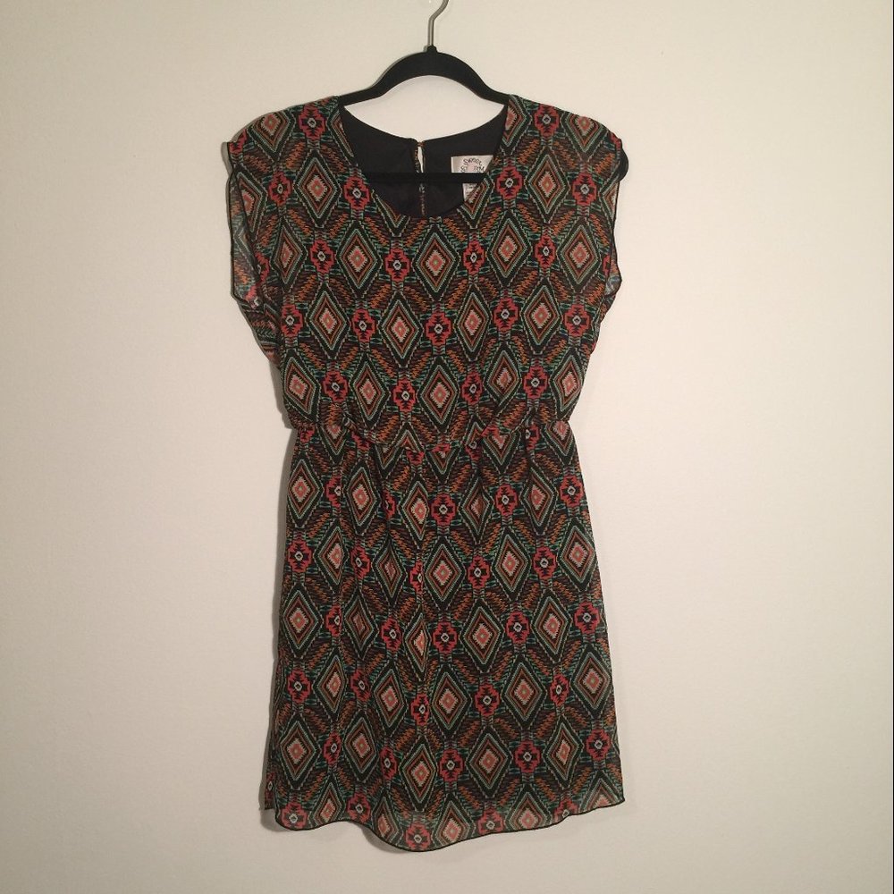Women's Dress Size S Aztec Pattern